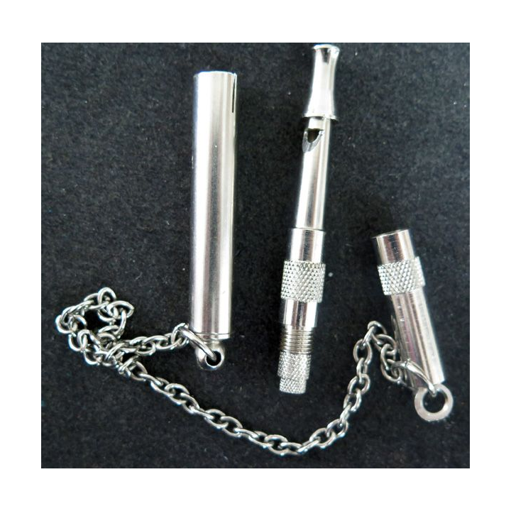 Sifflet anti-aboiement en acier inoxydable pour chien, répulsif sonore ultrasonique silencieux