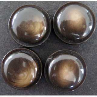 LOT de 4 boutons Haute couture bombés de diamètre 3,3 cm