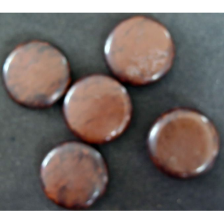 LOT de 5 boutons Haute couture plats et arrondis sur les bords de diamètre 3,5 cm