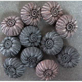 LOT de 12 boutons Haute couture bombés de diamètre 3 cm