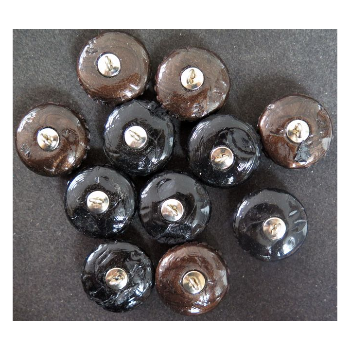 LOT de 12 boutons Haute couture bombés de diamètre 3 cm