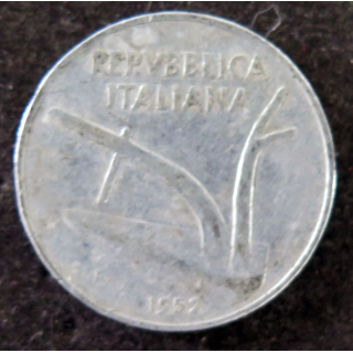 ITALIE : pièce de 10 lires 1952