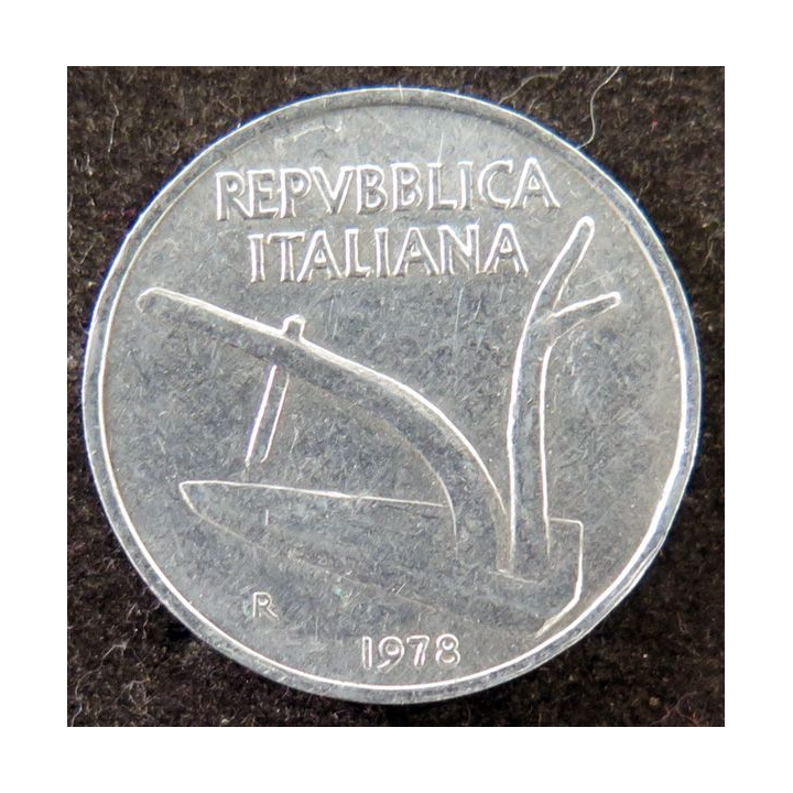ITALIE : pièce de 10 lires 1978