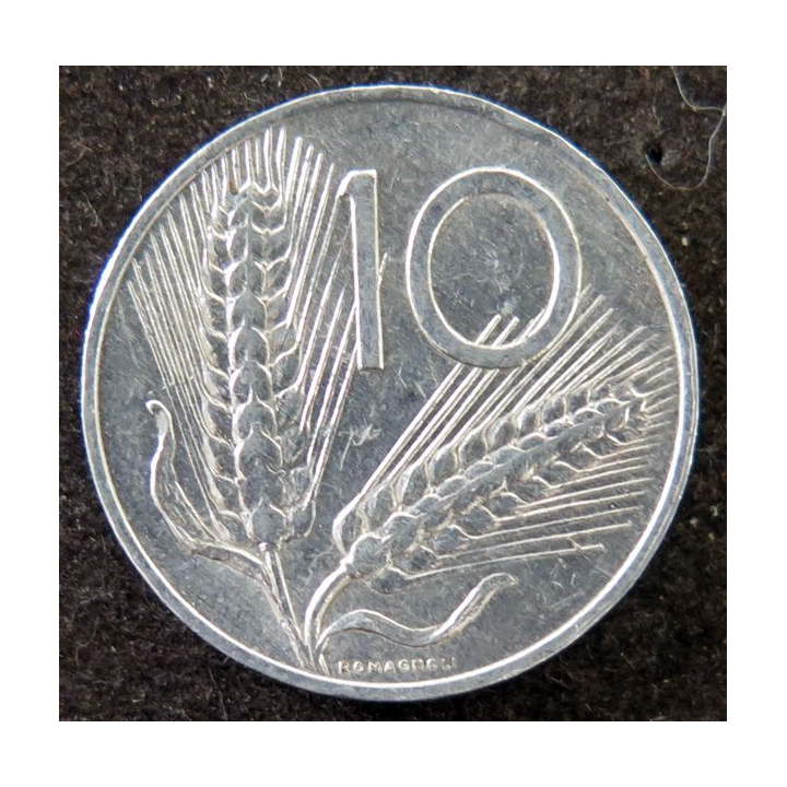 ITALIE : pièce de 10 lires 1978