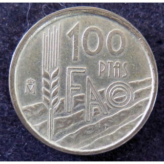 ESPAGNE : pièce de 100 Pesetas 1978