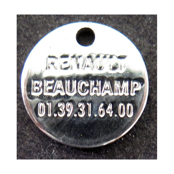 jeton de caddie de Renault Beauchamp