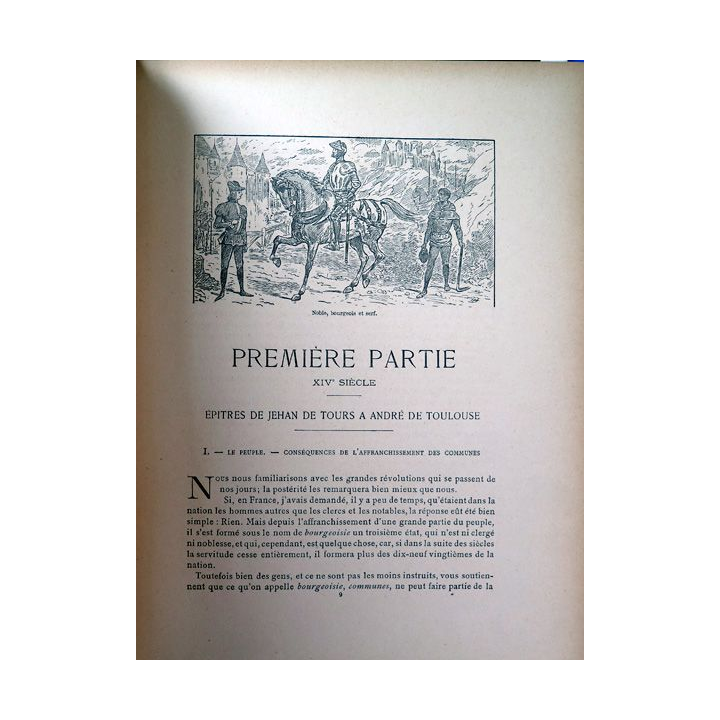 Histoire des Français des divers États aux XIV° et XV° siècle format Grand In-Folio