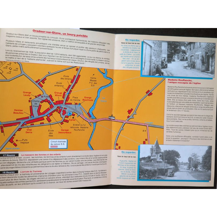 Comprendre le drame d'Oradour-sur-Glane 10 juin 1944 avec Plan explicatif du site