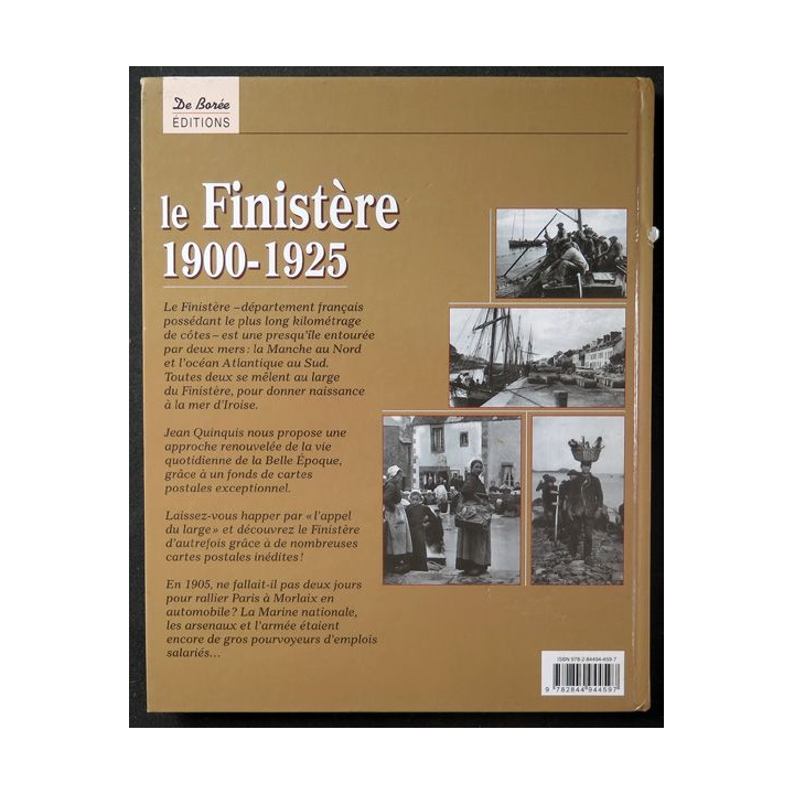 Le Finistère 1900 - 1925 de Jean Quinquis Mémoire d'Hier Ed. De Borée