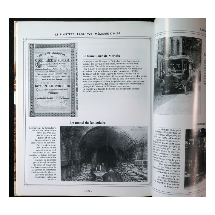 Le Finistère 1900 - 1925 de Jean Quinquis Mémoire d'Hier Ed. De Borée