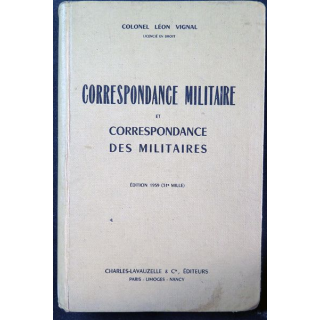 Correspondance militaire et Correspondance des militaires 1959