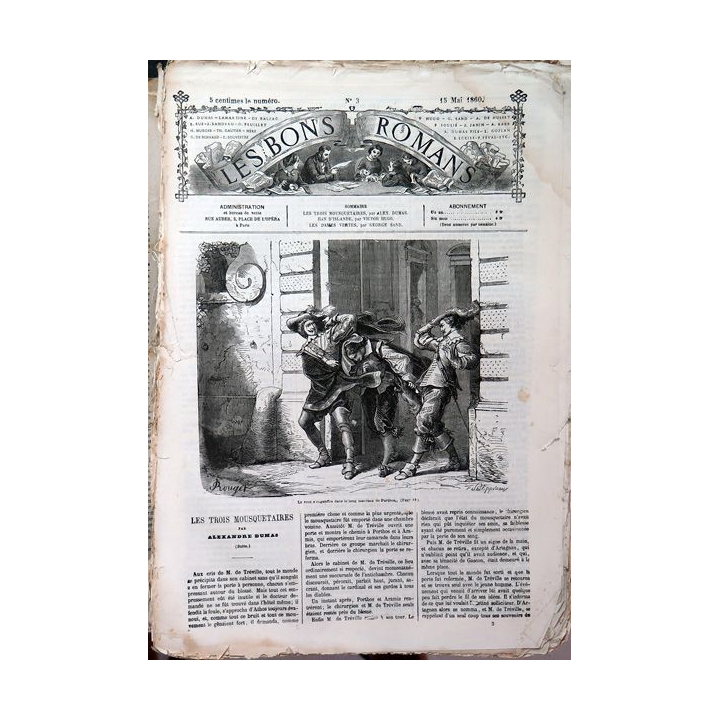 Revues les Bons Romans du n°1 mai 1860 au n° 44 Octobre 1860 