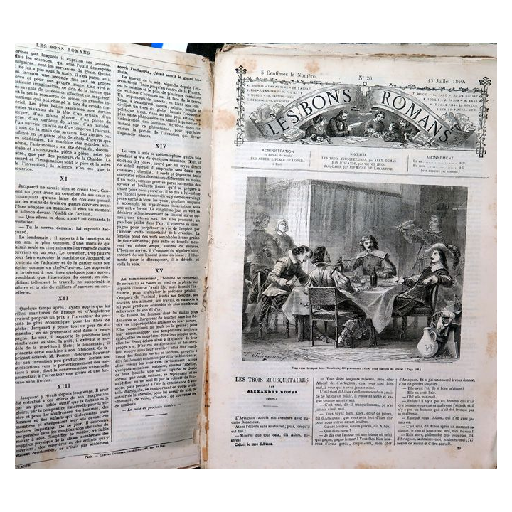 Revues les Bons Romans du n°1 mai 1860 au n° 44 Octobre 1860 