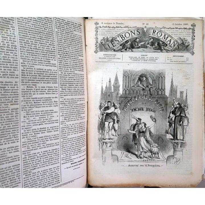 Revues les Bons Romans du n°1 mai 1860 au n° 44 Octobre 1860 