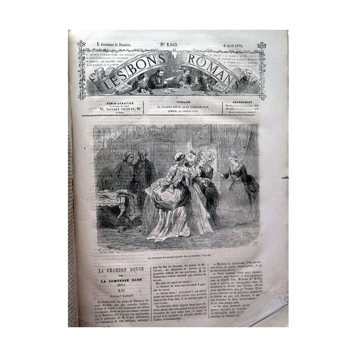 Revues les Bons Romans 21° volume du n°1041 du 29/03/1870 au 1100 du 29/11/1870