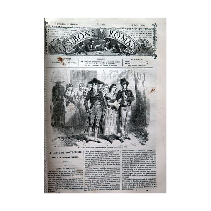 Revues les Bons Romans 21° volume du n°1041 du 29/03/1870 au 1100 du 29/11/1870