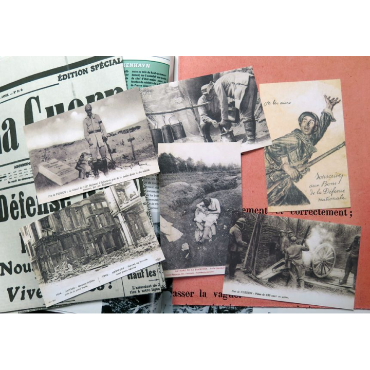 1914-1918 La Grande guerre N°2 Verdun avec cartes postales et posters