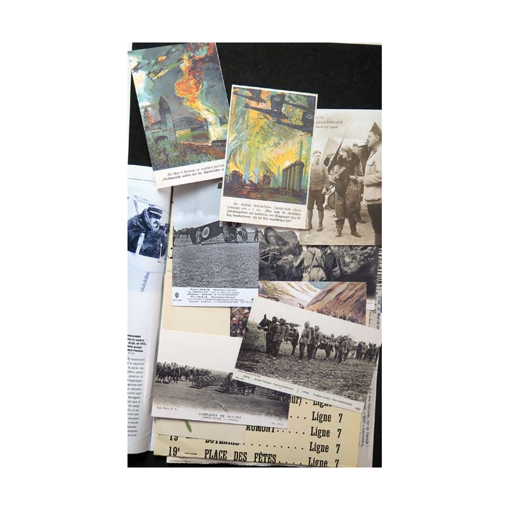 1914-1918 La Grande guerre N°9 Les Chevaliers du Ciel avec journaux et posters
