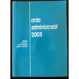 Ordo administratif 2003 édité par Imprimerie Indica