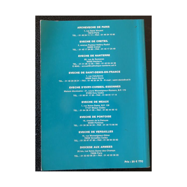 Ordo administratif 2003 édité par Imprimerie Indica