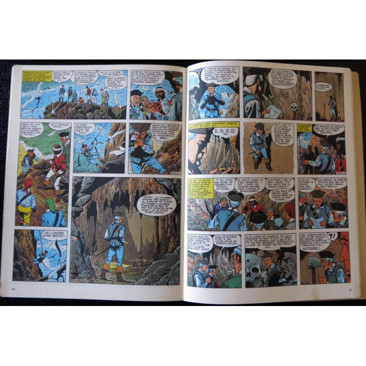 Les aventures de Barbe rouge : L'île de l'homme mort, Texte Charlier - dessins Hubinon, Dargaud Editeur (1967)