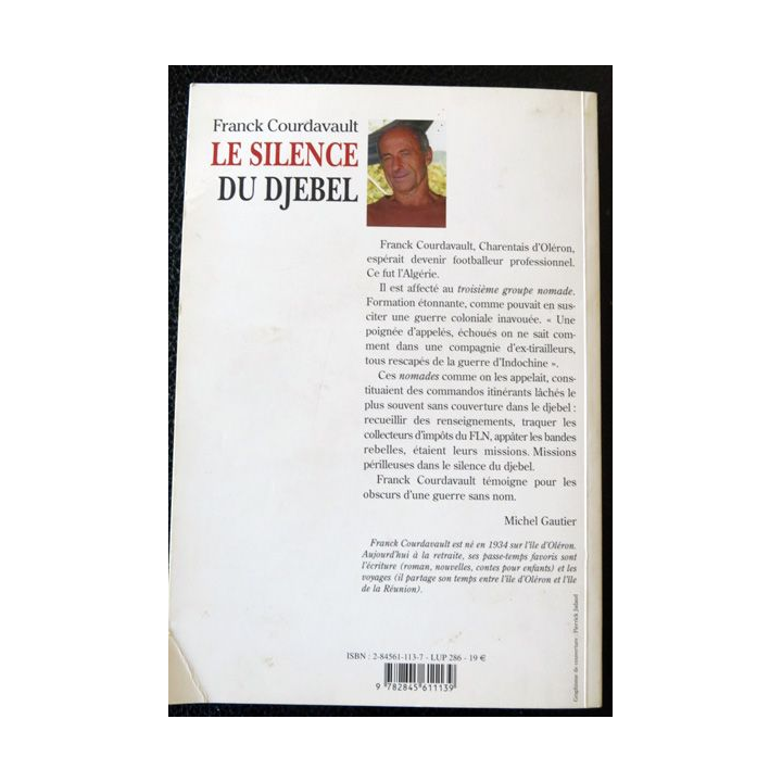 Le silence du djebel de Franck Courdavault édité par Geste Editions