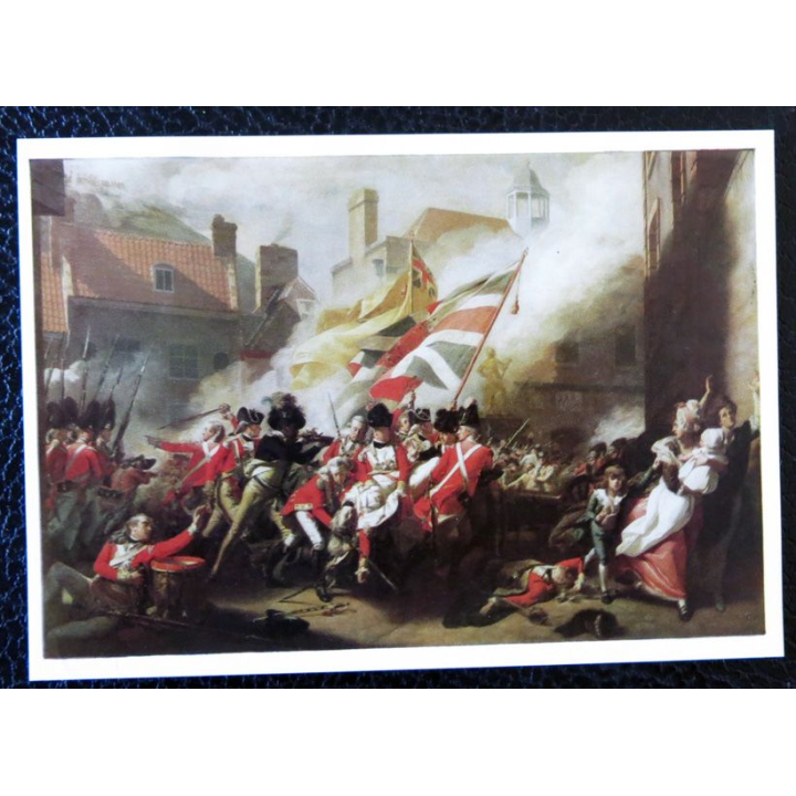 Lot de 7 cartes postales infanterie anglaise 1781 Dessin de Henry Fowler