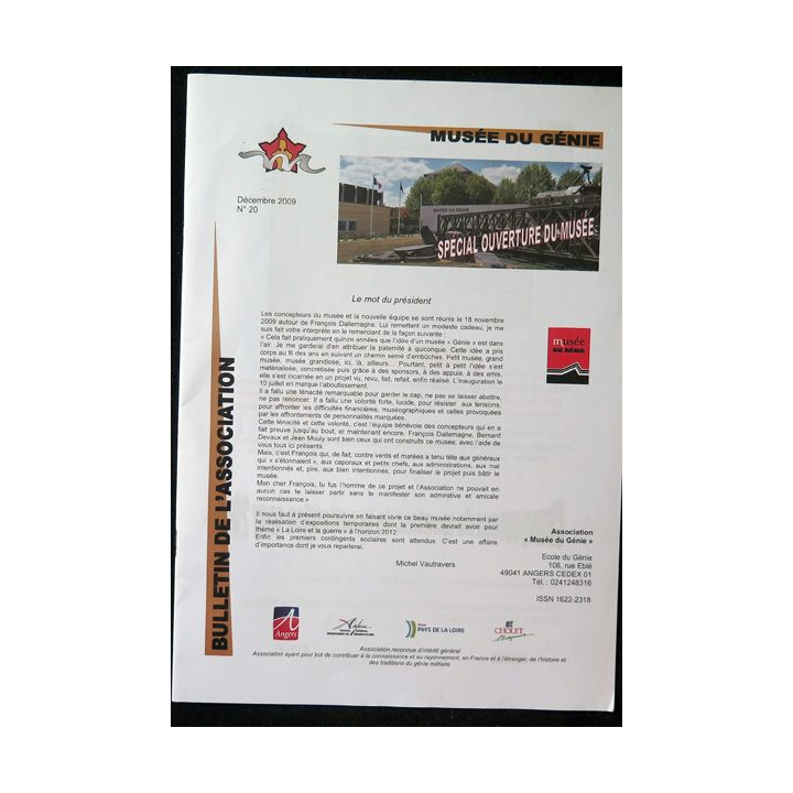 MUSÉE DU GÉNIE N°20 Décembre 2009 : spécial ouverture du musée
