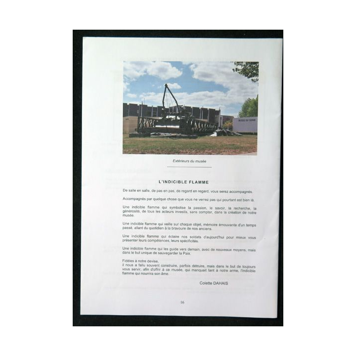 MUSÉE DU GÉNIE N°20 Décembre 2009 : spécial ouverture du musée