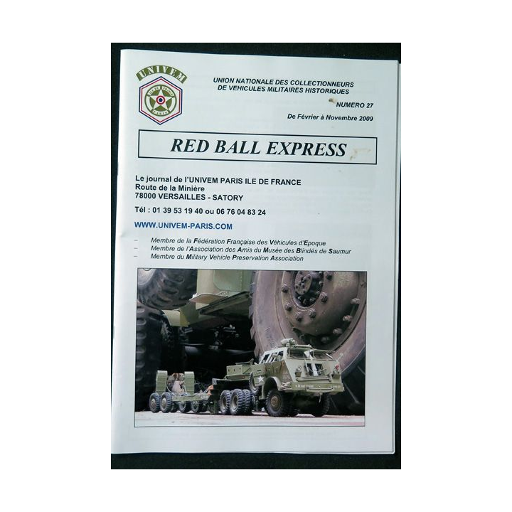 UNIVEM n° 27 : brochure de l'union nationale des collectionneurs de véhicules militaires historiques 2009