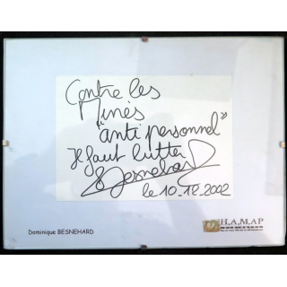 Dédicace originale de Dominique Besnehard, producteur et acteur