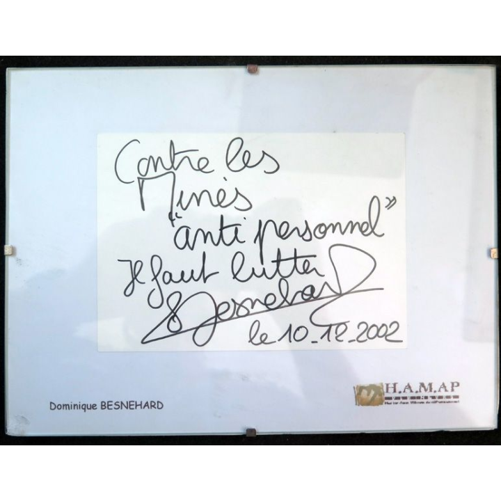 Dédicace originale de Dominique Besnehard, producteur et acteur