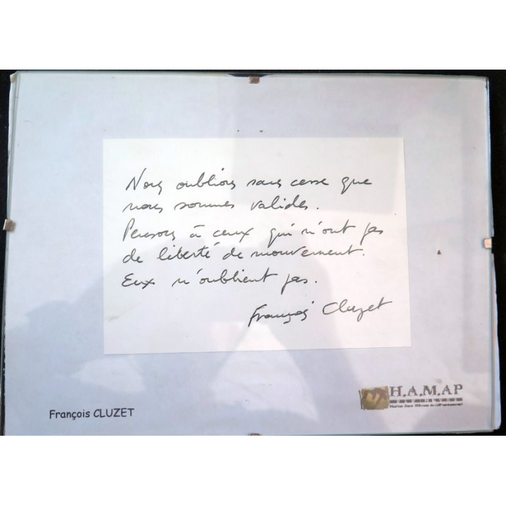 Dédicace originale de François Cluzet, acteur Français