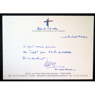 Dédicace originale de Monseigneur Patrick Le Gal, évêque aux Armées