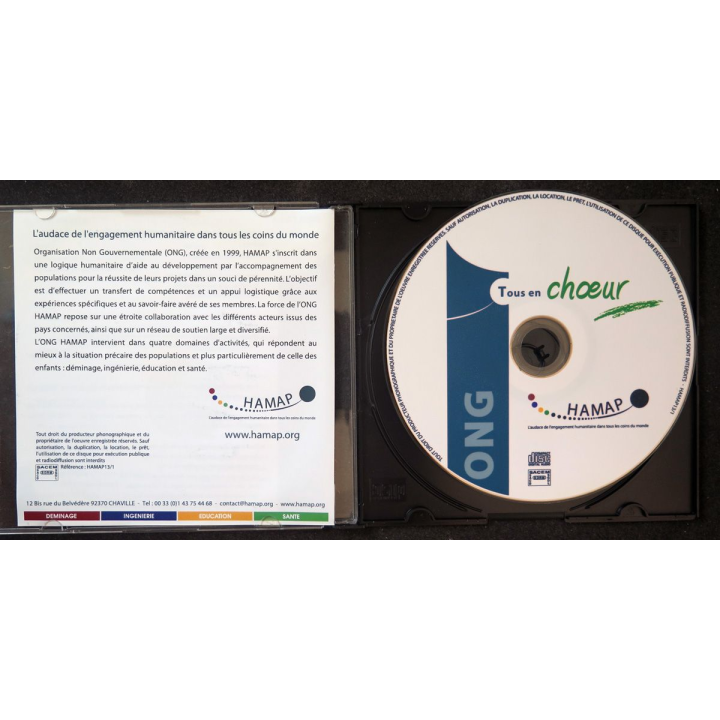 CD DVD du Concert humanitaire à Chaville Tous en Choeur avec HAMAP