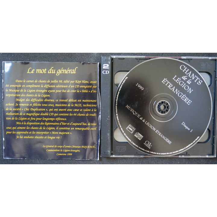 2 CD chants de la légion étrangère 