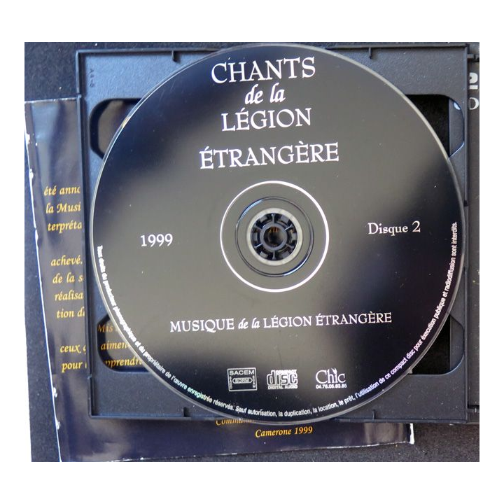 2 CD chants de la légion étrangère 