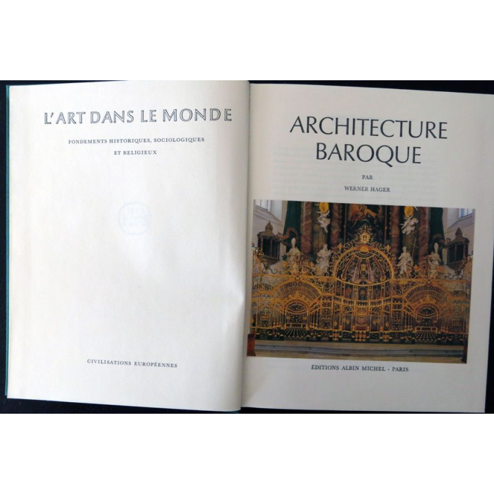 L'art dans le monde : Architecture baroque de Werner Hager aux éditions Albin Michel