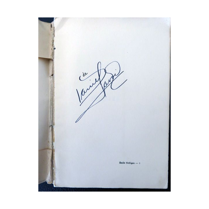 Poésies 4° édition de Emile Nelligan aux éditions Fides Montréal (1945)