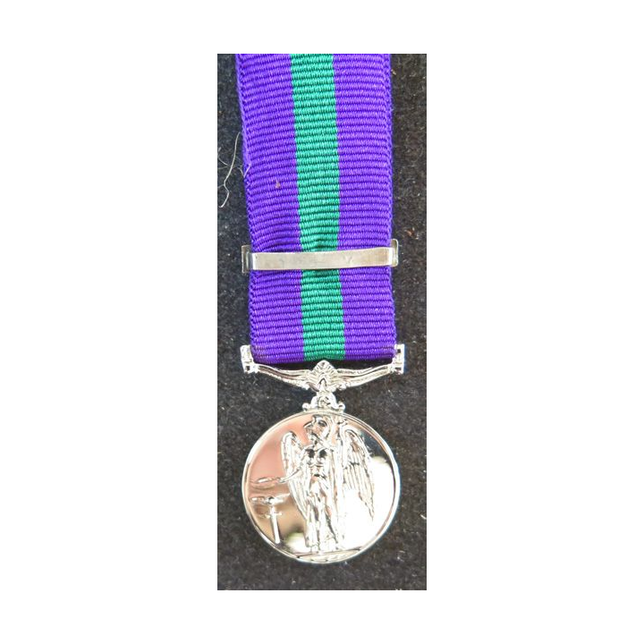 GRANDE BRETAGNE : médaille miniature General service medal 1918 avec l'agrafe Palestine