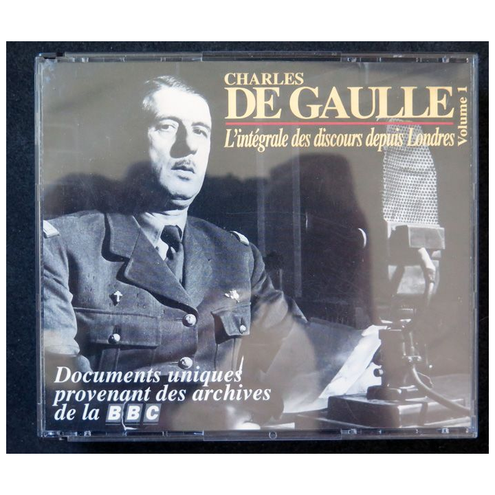 CD Charles De Gaulle l'intégrale des discours depuis Londres archives de la BBC