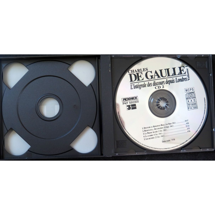 CD Charles De Gaulle l'intégrale des discours depuis Londres archives de la BBC