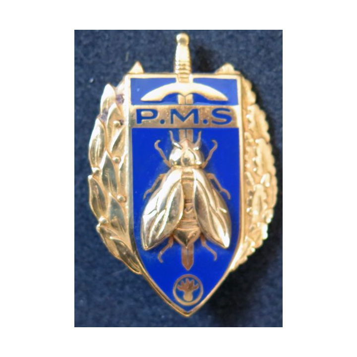 PMS : insigne du brevet de préparation militaire supérieure de fabrication Drago Paris G. 1061