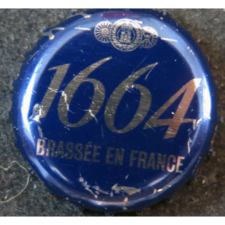 Capsule de bouteille de bière 1664 Brassée en France