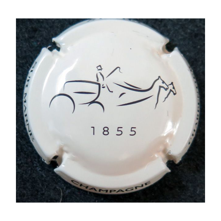 Capsule Muselet de bouteille de champagne CHARPENTIER (Charly) n° 1a crème pâle