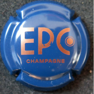 Capsule Muselet de bouteille de champagne EPC n° 2a bleu et cuivre
