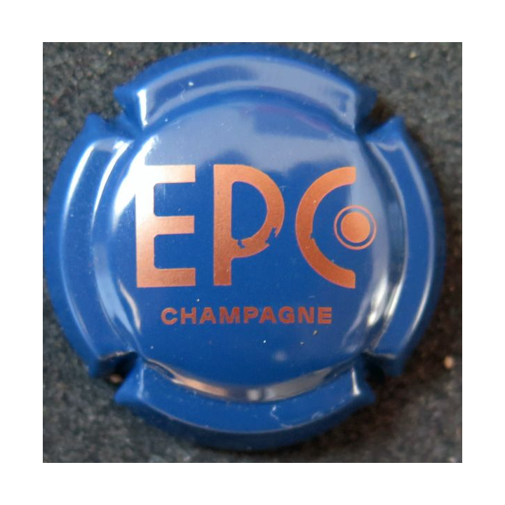 Capsule Muselet de bouteille de champagne EPC n° 2a bleu et cuivre