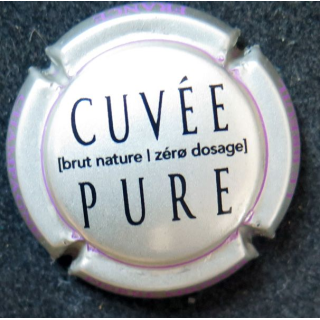 Capsule Muselet de bouteille de champagne MIGNON Pierre n° 177j Argent violet et noir