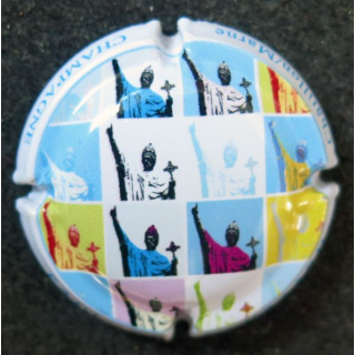 Capsule Muselet de bouteille de Champagne HAZARD Paul n° 18 Pop Art Urbain II