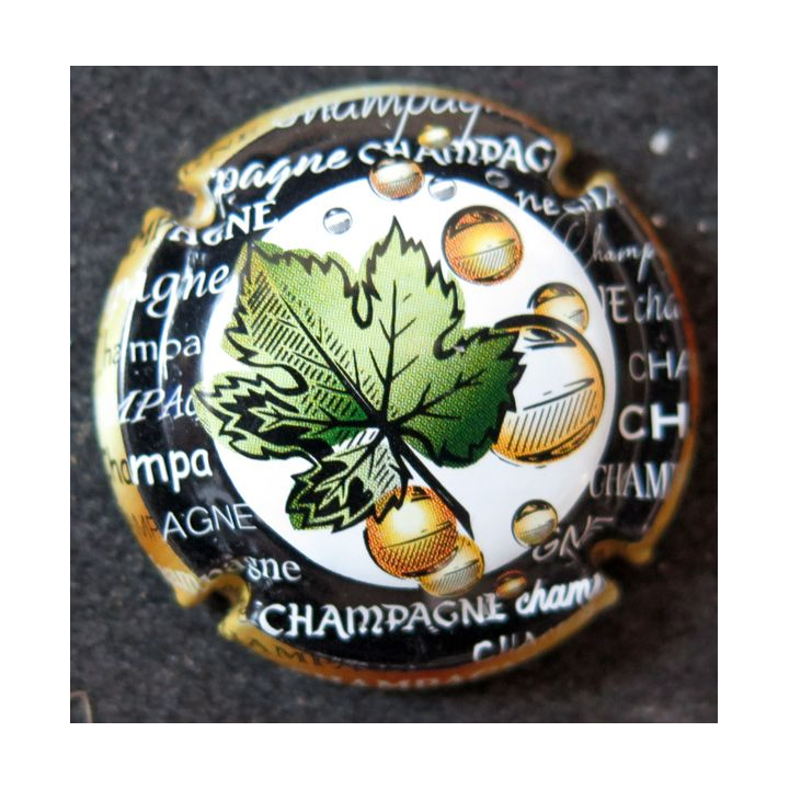 Capsule Muselet de bouteille de Champagne  GENERIQUE n° 1229